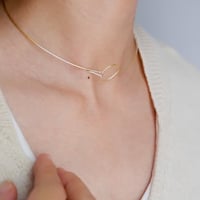 Jona  bubbles choker  03   /  white