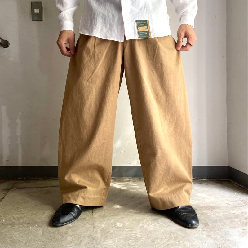 Handwerker / wide trousers / カラードコットン / brown / Handwerker / wide trousers / カラードコットン / brown /