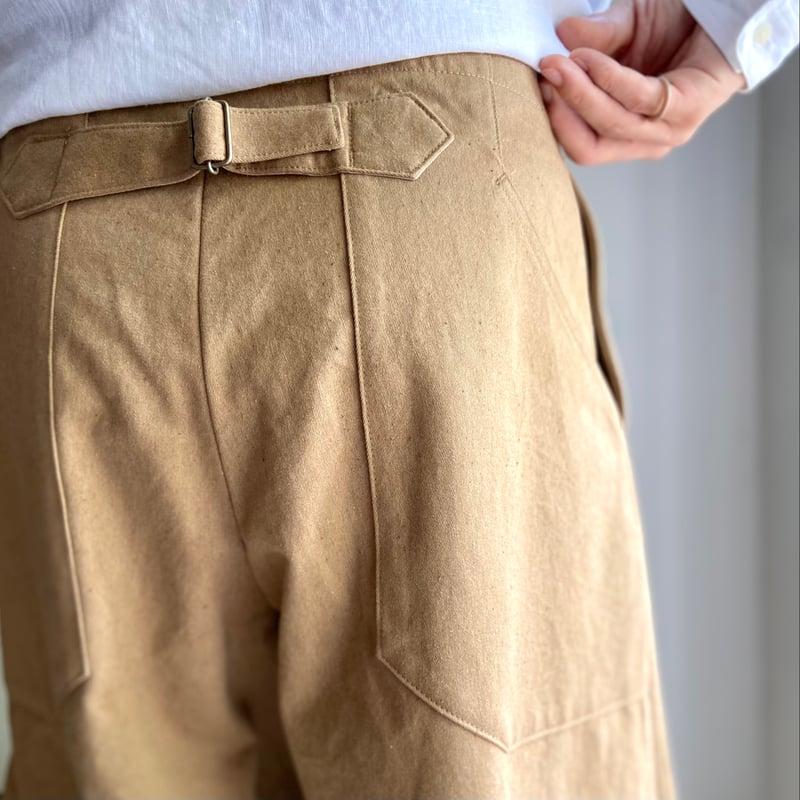 Handwerker / wide trousers / カラードコットン / brown / Handwerker / wide trousers / カラードコットン / brown /