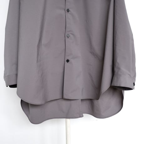 FIRMUM グラフチェックシャツ / grey×black / M