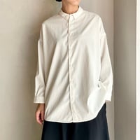 NO CONTROL AIR　マットポリエステル　定番ワイドシャツ / off white / XS