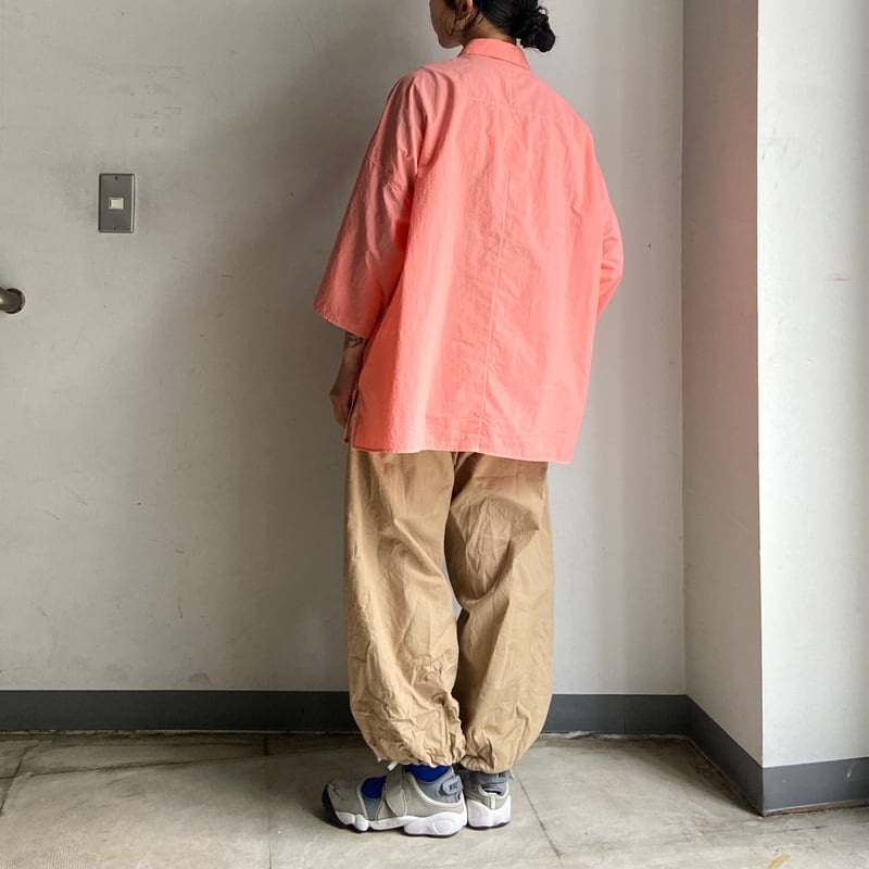 FIRMUM / ナイロン タッサー シャツ / Salmon Pink / XS | THE FIRMUM / ナイロン タッサー シャツ / Salmon Pink / XS | THE