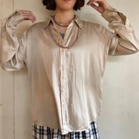 90's silk shirt 348