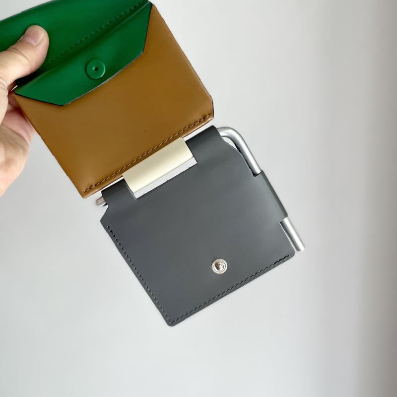 macromauro AL FOLDED WALLET MALTI / GREEN | TH 