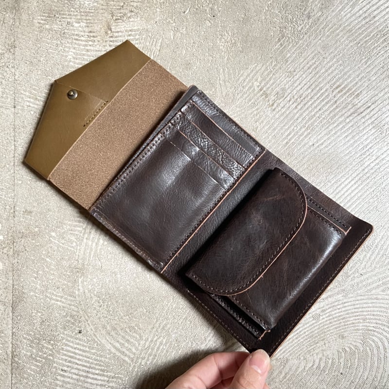 ohta letter wallet (折り財布) / olive | THE DEPAR...