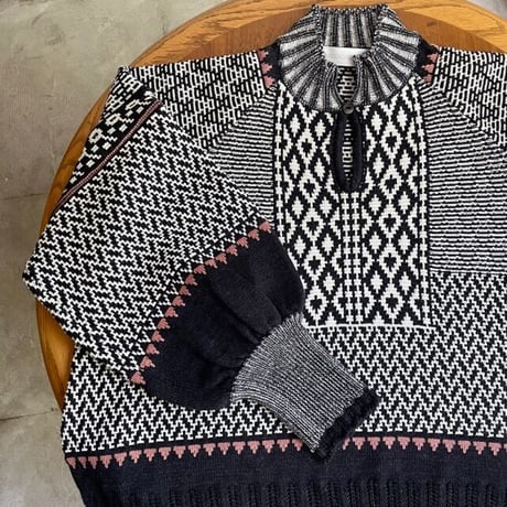 T様専用 / ASEEDONCLÖUD  Kigansai knit blouse / Black / Free