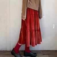 velour tiered skirt 352