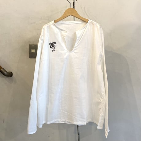チェコ軍　70's パジャマシャツ / ホワイト /size2