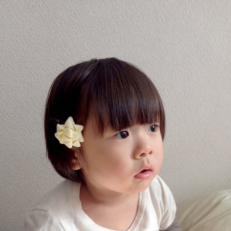 ｜ヘアピン コットンベルベット  ギフトリボン
