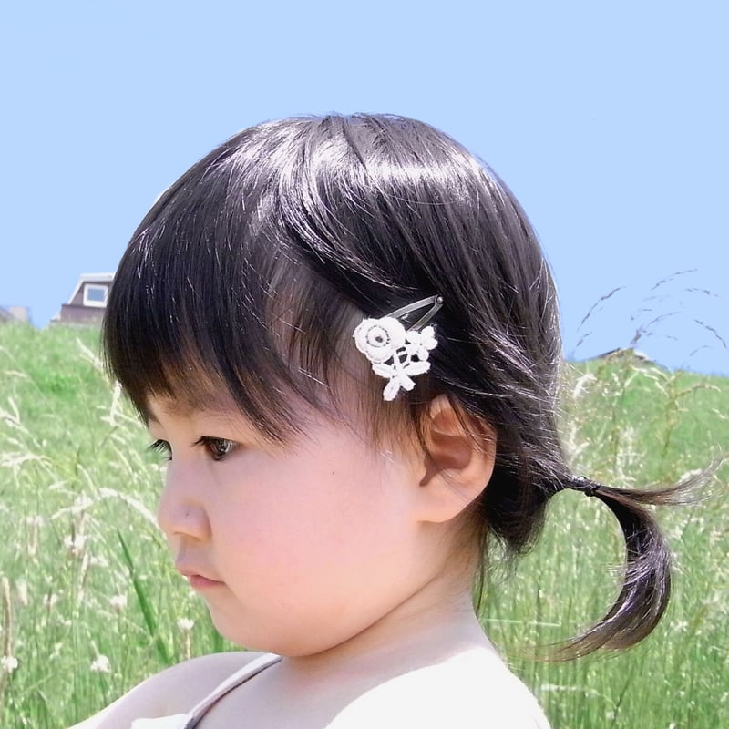 ヘアピン オーガニックコットン レース | kubomi [クボミ] 麦わら帽子
