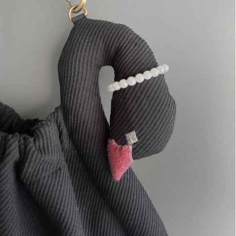 【 スワンバッグ 】白鳥・黒鳥　ショルダーバッグ｜8月末発送