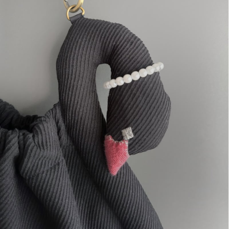 スワンバッグ 】白鳥・黒鳥 ショルダーバッグ｜2月末発送 | kubomi