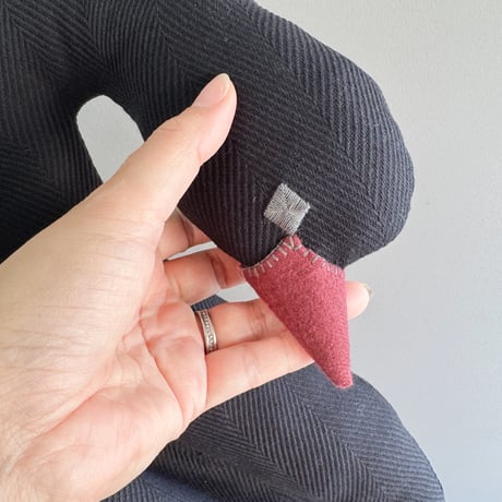 【 スワンポーチ LL 】白鳥・黒鳥巾着｜8月末発送