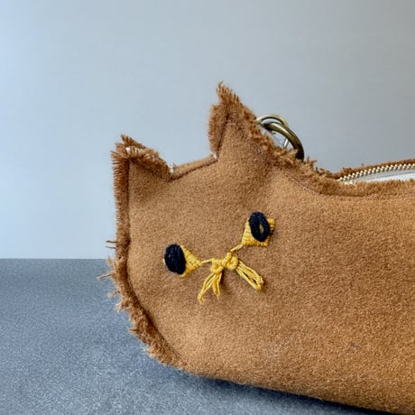 【 ねこBag 】 ボディーバッグ 取手付き｜7月末発送