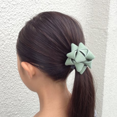 ｜ギフトリボン【 L 】コットンベルベット ｜ヘアゴム