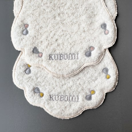｜汗とりパットにもなる オーガニック刺繍タオル