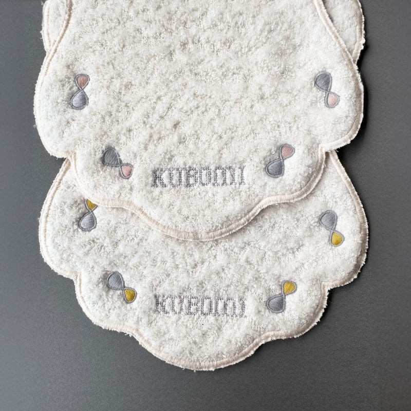 汗とりパットにもなる オーガニック刺繍タオル | kubomi [クボミ