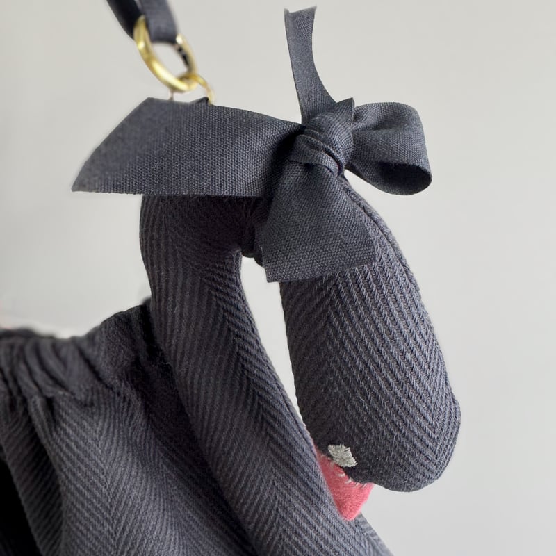 スワンバッグ 】白鳥・黒鳥 ショルダーバッグ｜6月末発送 | kubomi
