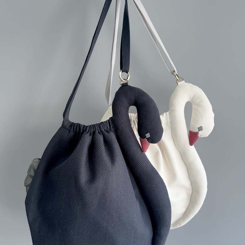 スワンバッグ 】白鳥・黒鳥 ショルダーバッグ｜4月末発送 | kubomi