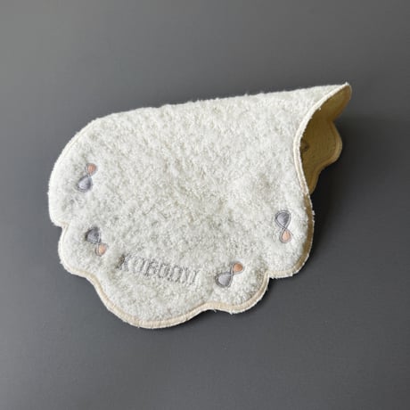 ｜汗とりパットにもなる オーガニック刺繍タオル