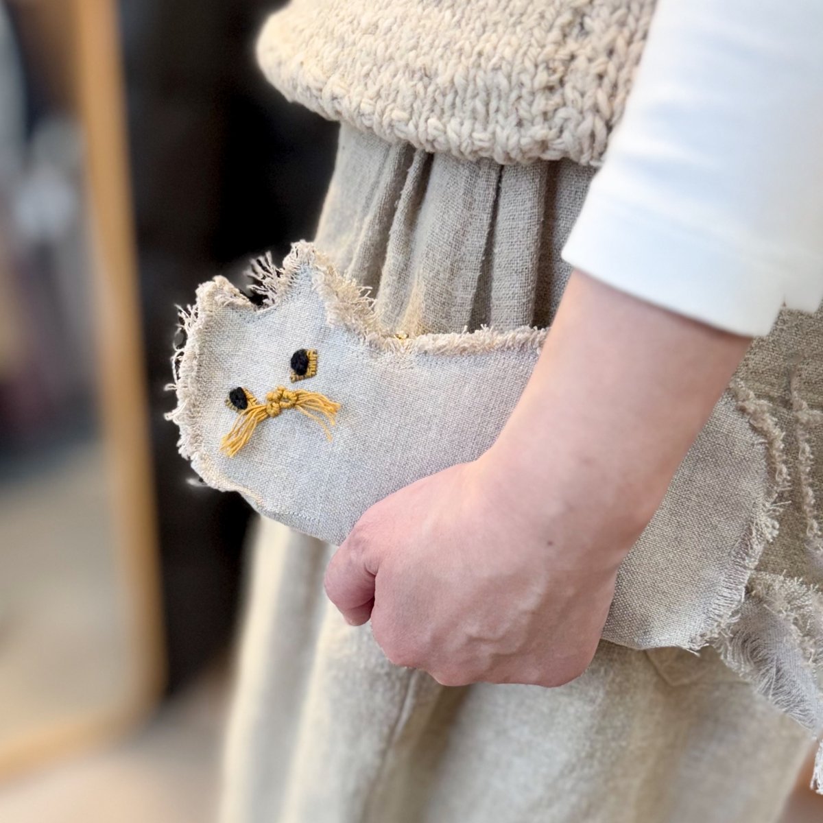 ねこ型ポーチ 】 メガネ&ペンケース｜11月下旬発送 | kubomi [クボミ