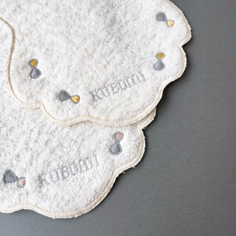 ｜汗とりパットにもなる オーガニック刺繍タオル