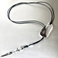 Horn Square Necklace　Platinum