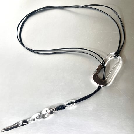 Horn Square Necklace　Platinum