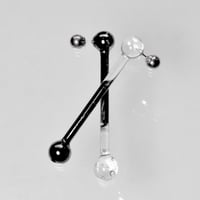 Ball Bar Earrings   Platinum