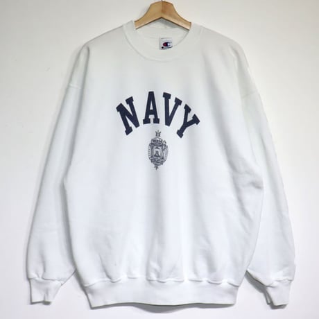 COPYCAT : "NAVY" Sweat Shirt【WHITE】