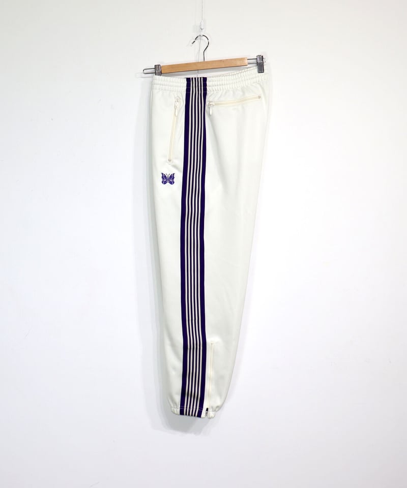 Needles：Zipped Track Pant - Poly Smooth 【White】...