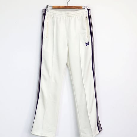Needles：Boot-Cut Track Pant - Poly Smooth【White】