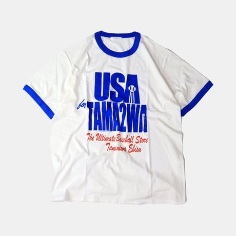 TAMANIWA：USA TAMA2WA RINGER TEE