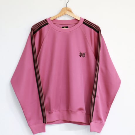 Needles：Track Crew Neck Shirt - Poly Smooth 【Pink】
