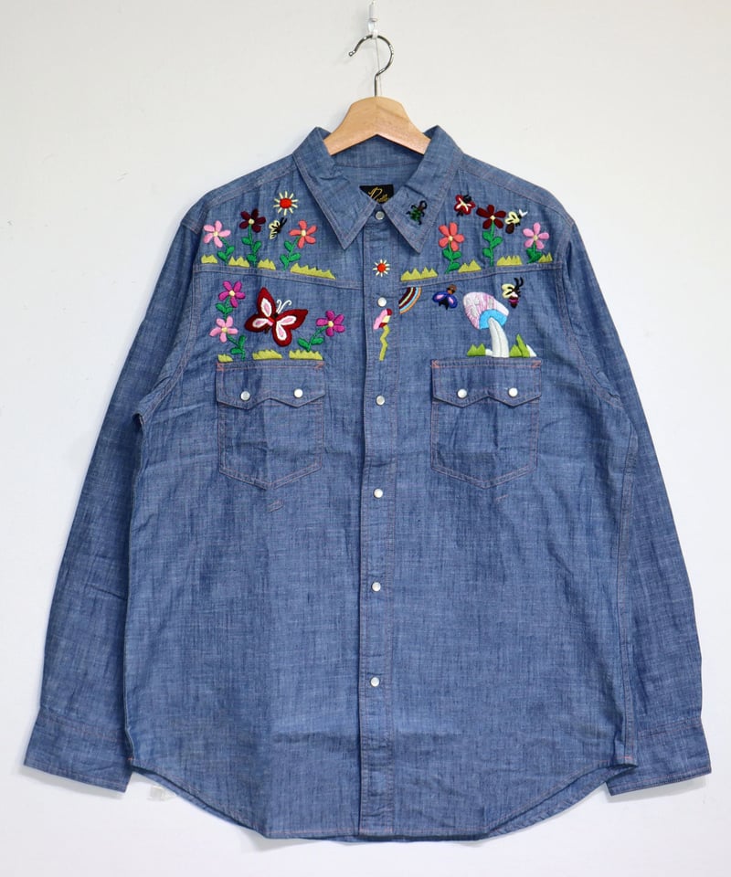 Needles：Western Shirt - Cotton Chambray / India