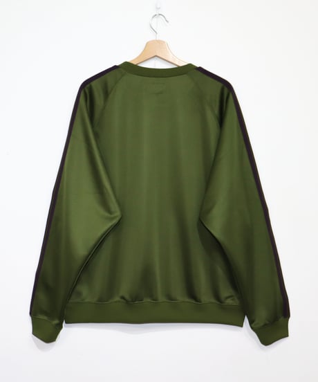 Needles：Track Crew Neck Shirt - Poly Smooth 【Olive】