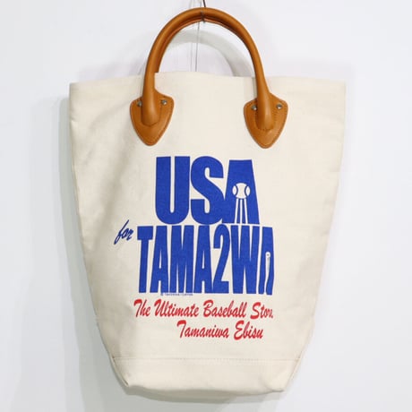 TAMANIWA：TMNW-121 USA TAMA2WA Leather Handle Tote