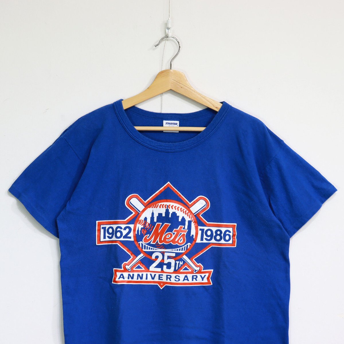 Vintage Starter New York Mets 25th Anniversary T Shirt (Size L) — Roots