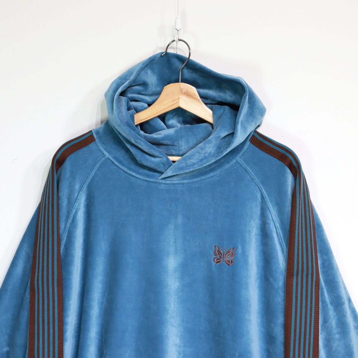 Needles：Track Hoody - C/Pe Velour 【BLUE】 | TAMA...