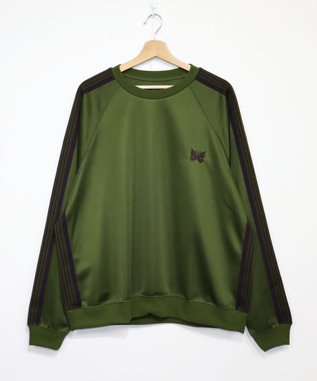 Needles：Track Crew Neck Shirt - Poly Smooth 【Olive】