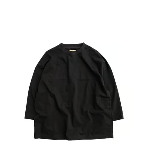LAMOND(ラモンド)　　  O/C LOOSE FOOTBALL TEE　　　Black
