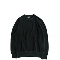 *A VONTADE(アボンタージ)    Big Waffle Crew Top　　　Black