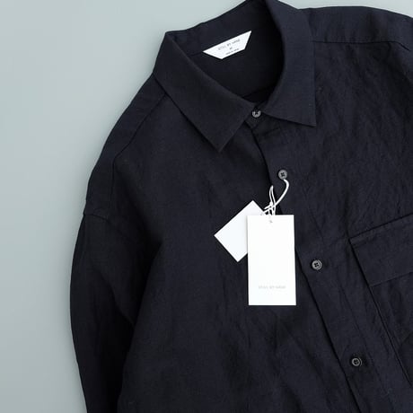 STILL BY HAND(スティルバイハンド)　　　  Wool Linen Regular Collar Shirt　　SH03254