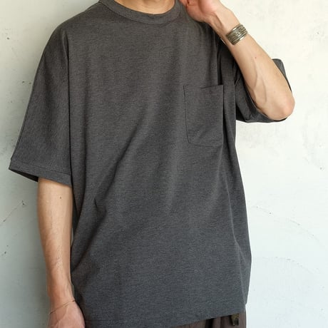 STILL BY HAND(スティルバイハンド)　　Dolman Sleeve Pocket Tee　　CS07262　　　Charcoal