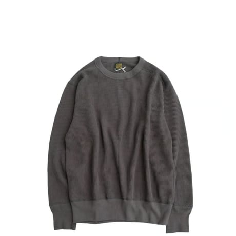 *A VONTADE(アボンタージ)    Big Waffle Crew Top　　　Charcoal