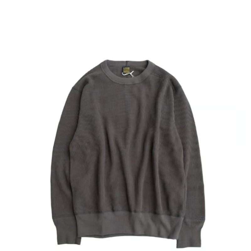 A VONTADE(アボンタージ) Big Waffle Crew Top Cha