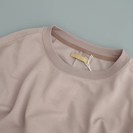 LAMOND  /  STICH WORK COOL TEE　　Greige