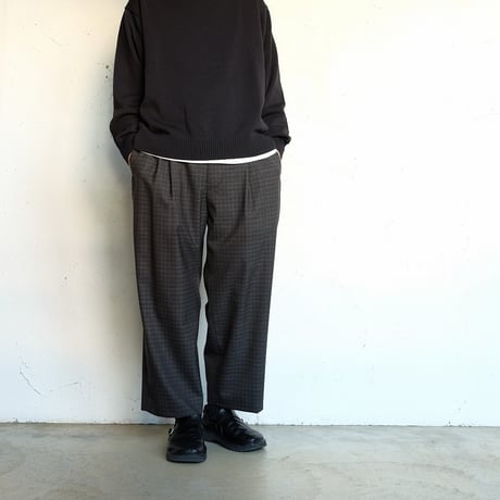 STILL BY HAND(スティルバイハンド)　　  10G cotton sweater　　　KN04261　　　   DarkCharcoal