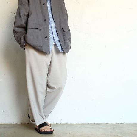 LAMOND(ラモンド)　　  New Semi Wide Shari Pants　　　　Ash Gray
