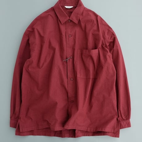Kontor(コントール)　　  Garment-dye Relax Shirt　　　Bordeaux